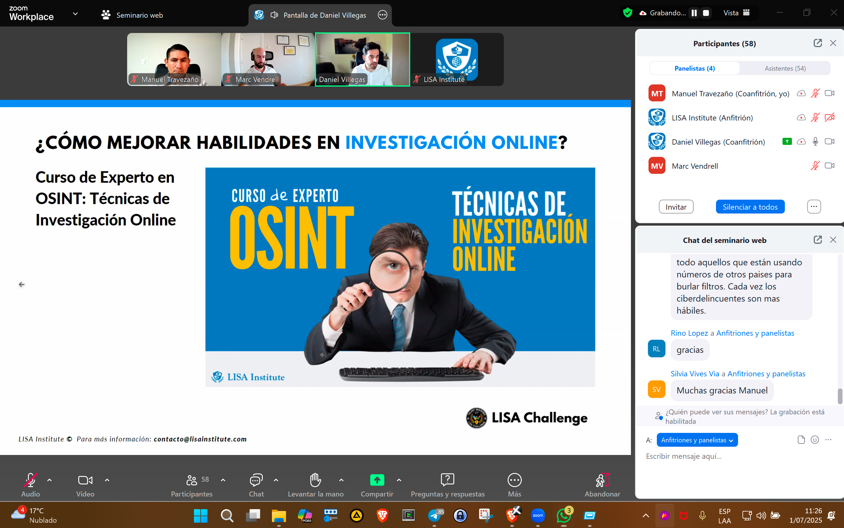 Experiencia docente